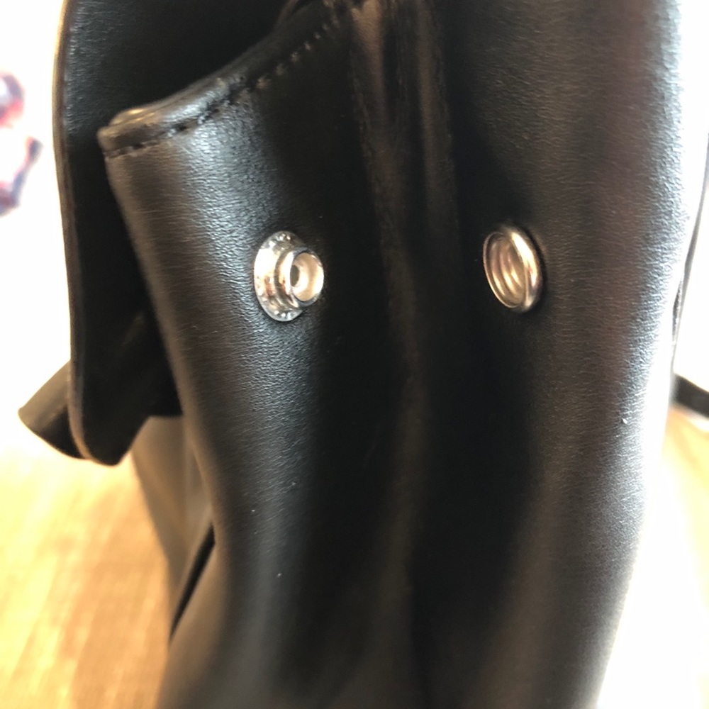 Nine West Black Ruffle Backpack - Picture 4 of 5